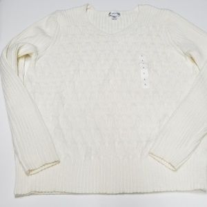Croft & Barrow Sweater Size L Cream